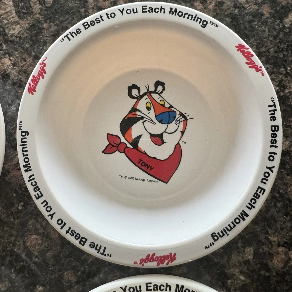 Kellogg's Cereal Bowls Set Of 4 Vintage 1995 